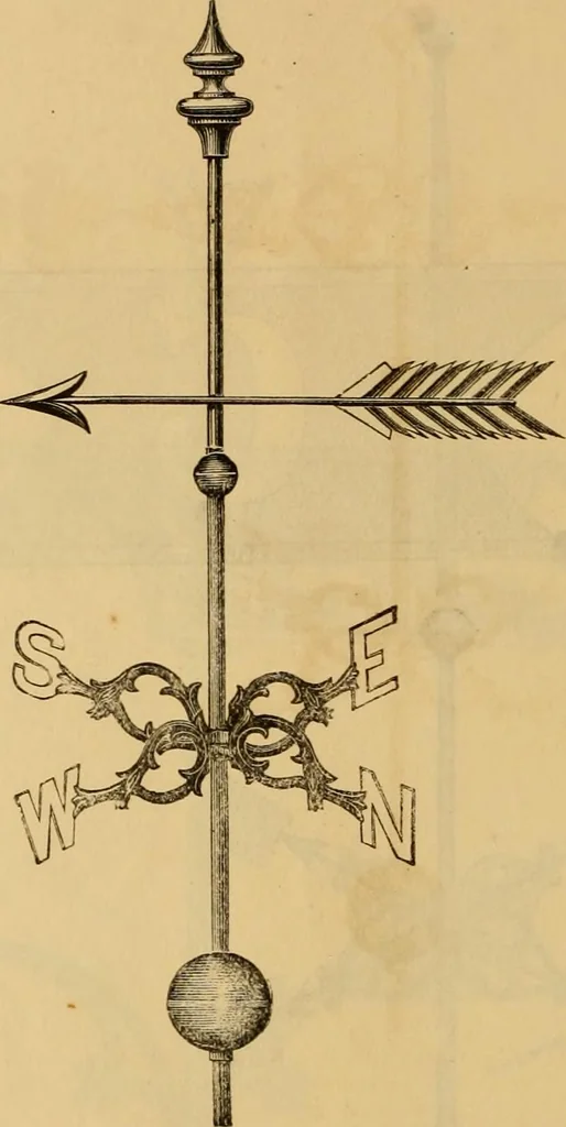 An illustration from Illustrated catalogue and price list of copper weather vanes, bannerets and finials / manufactured by A.B. & W.T. Westervelt., 1883, leaf 85