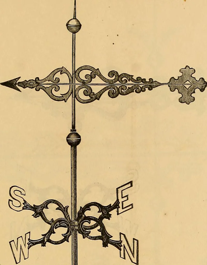 An illustration from Illustrated catalogue and price list of copper weather vanes, bannerets and finials / manufactured by A.B. & W.T. Westervelt., 1883, leaf 86