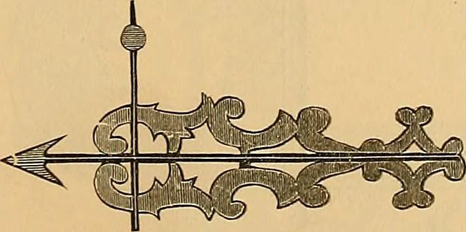 An illustration from Illustrated catalogue and price list of copper weather vanes, bannerets and finials / manufactured by A.B. & W.T. Westervelt., 1883, leaf 86