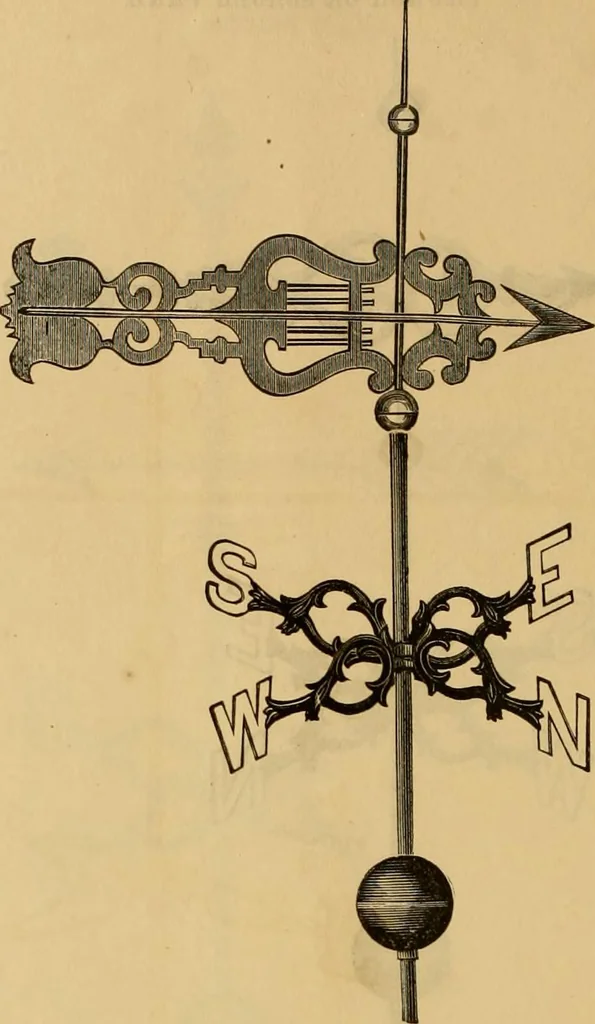An illustration from Illustrated catalogue and price list of copper weather vanes, bannerets and finials / manufactured by A.B. & W.T. Westervelt., 1883, leaf 87