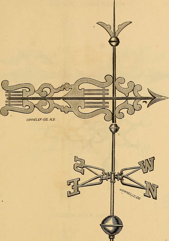 An illustration from Illustrated catalogue and price list of copper weather vanes, bannerets and finials / manufactured by A.B. & W.T. Westervelt., 1883, leaf 88
