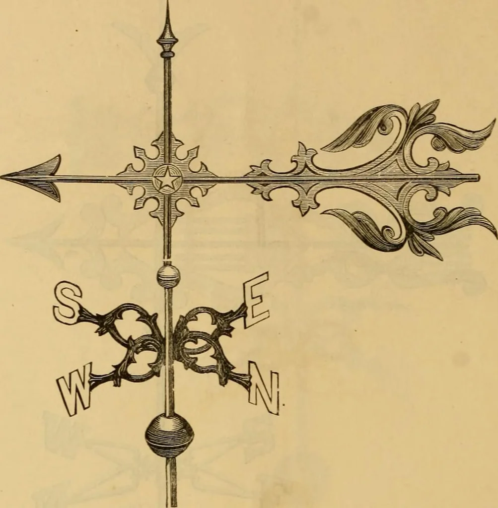 An illustration from Illustrated catalogue and price list of copper weather vanes, bannerets and finials / manufactured by A.B. & W.T. Westervelt., 1883, leaf 89