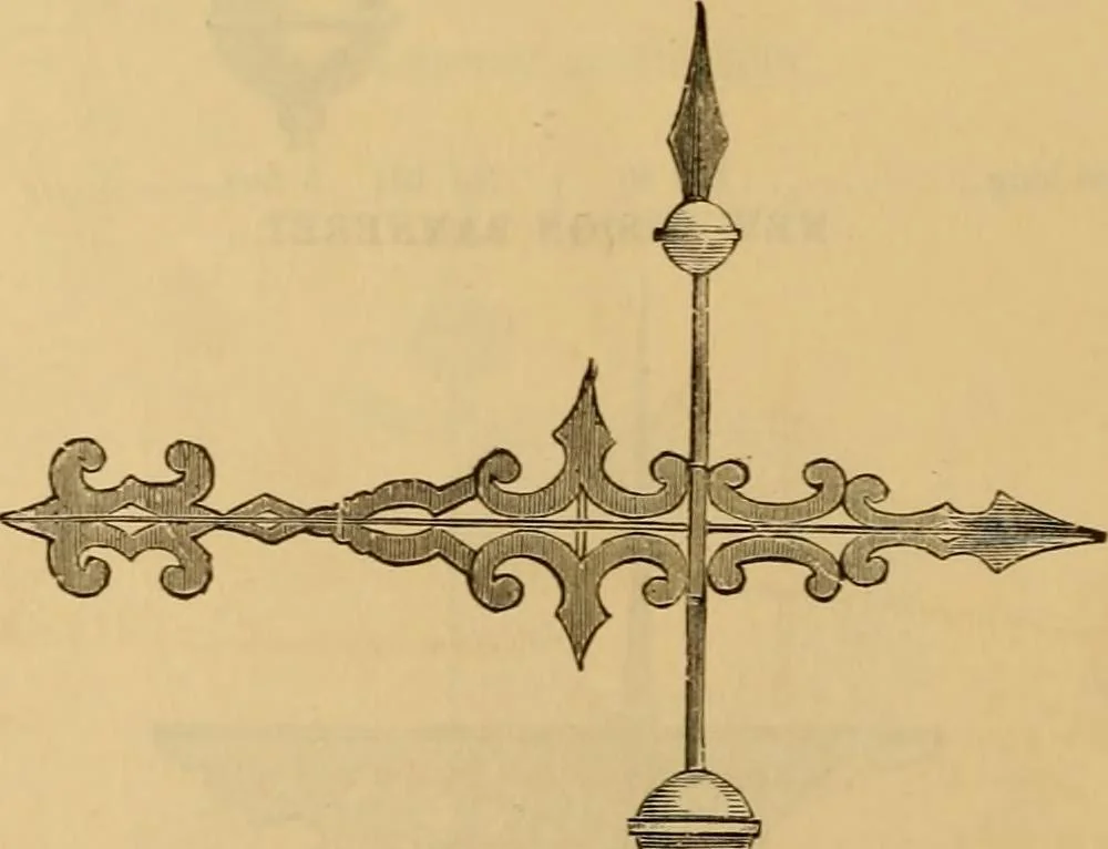 An illustration from Illustrated catalogue and price list of copper weather vanes, bannerets and finials / manufactured by A.B. & W.T. Westervelt., 1883, leaf 89