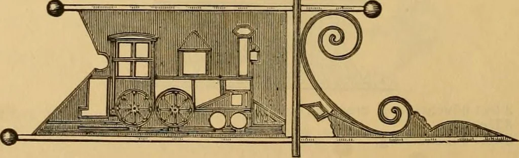 An illustration from Illustrated catalogue and price list of copper weather vanes, bannerets and finials / manufactured by A.B. & W.T. Westervelt., 1883, leaf 95