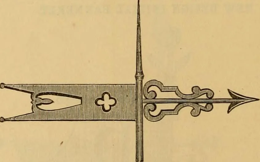 An illustration from Illustrated catalogue and price list of copper weather vanes, bannerets and finials / manufactured by A.B. & W.T. Westervelt., 1883, leaf 97