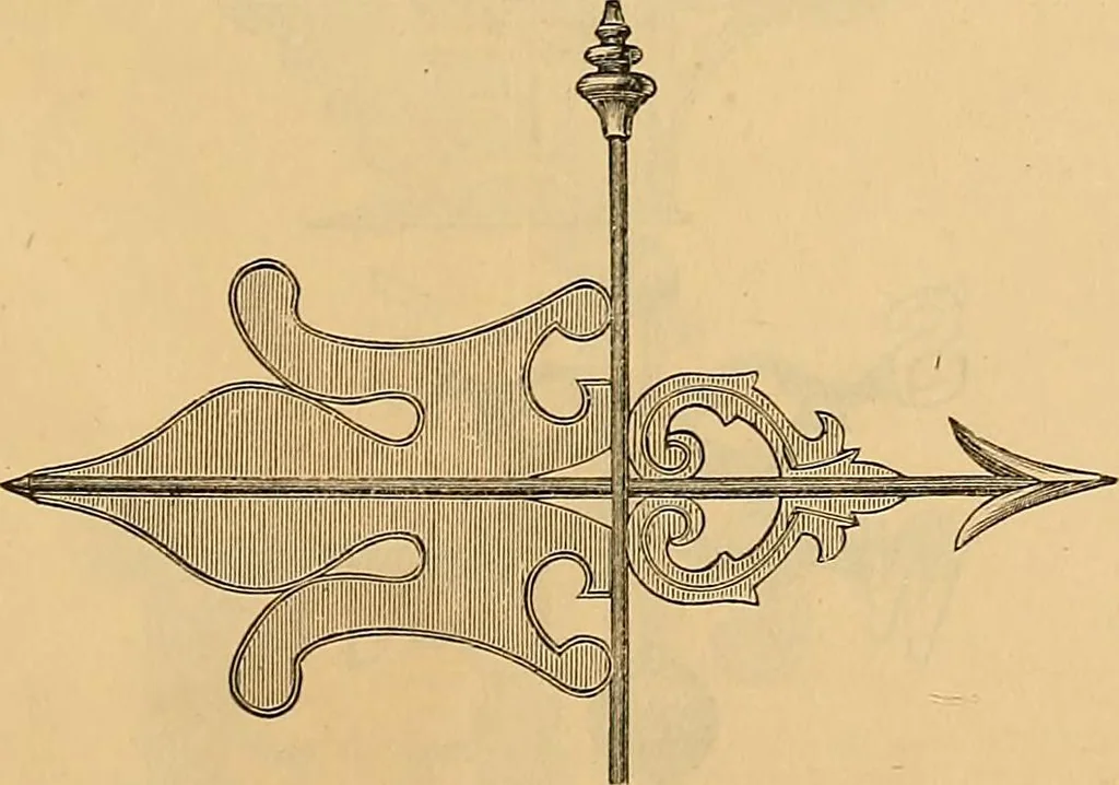 An illustration from Illustrated catalogue and price list of copper weather vanes, bannerets and finials / manufactured by A.B. & W.T. Westervelt., 1883, leaf 98