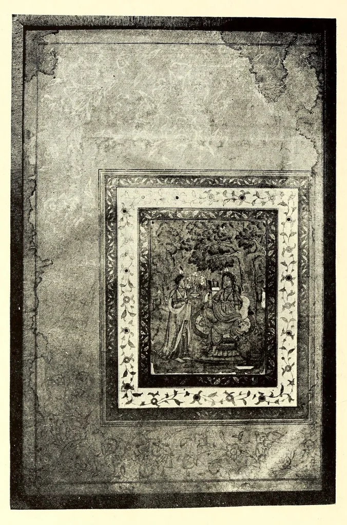 An illustration from Illustrated Catalogue of Graeco-Roman, Rakka, Persian, Hispanomoresque Faiences, Italian Majolicas, Persian and Indian Miniatures and Rugs, Egyptian, ptolemaic, Sidonian, Roman and Arabic Glass, Greek and Roman Bronzes and Other Objects of Rarity : belonging to the Experts Messrs. Kouchakji Freres, New York, 1918, leaf 180