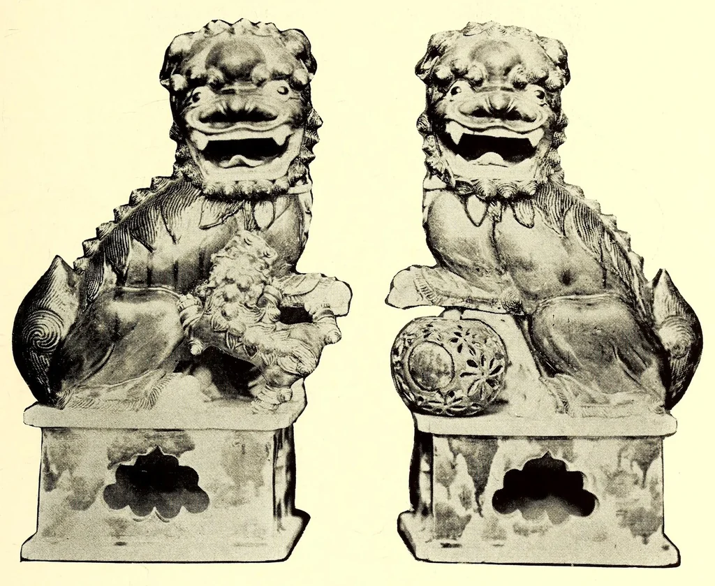 An illustration from Illustrated Catalogue of a Very Important Collection of Antique Chinese Porcelains including Fine Specimens of Sang-De-Bceuf and Peachbloom Tang and Ming Pottery, Carved Jade and Other Hard Stones, Cloisonne Enamels, a Number of Ming Large Plant Jars and Antique Chinese Rugs : collected by Messrs. Voron & Chiat of New York, 1918, leaf 107