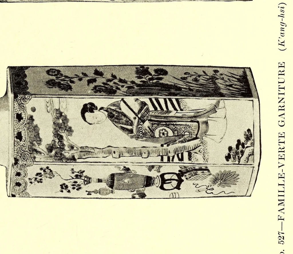 An illustration from Illustrated Catalogue of a Very Important Collection of Antique Chinese Porcelains including Fine Specimens of Sang-De-Bceuf and Peachbloom Tang and Ming Pottery, Carved Jade and Other Hard Stones, Cloisonne Enamels, a Number of Ming Large Plant Jars and Antique Chinese Rugs : collected by Messrs. Voron & Chiat of New York, 1918, leaf 125