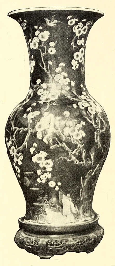 An illustration from Illustrated Catalogue of a Very Important Collection of Antique Chinese Porcelains including Fine Specimens of Sang-De-Bceuf and Peachbloom Tang and Ming Pottery, Carved Jade and Other Hard Stones, Cloisonne Enamels, a Number of Ming Large Plant Jars and Antique Chinese Rugs : collected by Messrs. Voron & Chiat of New York, 1918, leaf 146