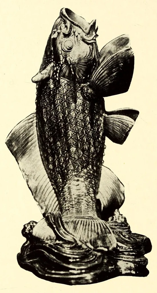 An illustration from Illustrated Catalogue of a Very Important Collection of Antique Chinese Porcelains including Fine Specimens of Sang-De-Bceuf and Peachbloom Tang and Ming Pottery, Carved Jade and Other Hard Stones, Cloisonne Enamels, a Number of Ming Large Plant Jars and Antique Chinese Rugs : collected by Messrs. Voron & Chiat of New York, 1918, leaf 84