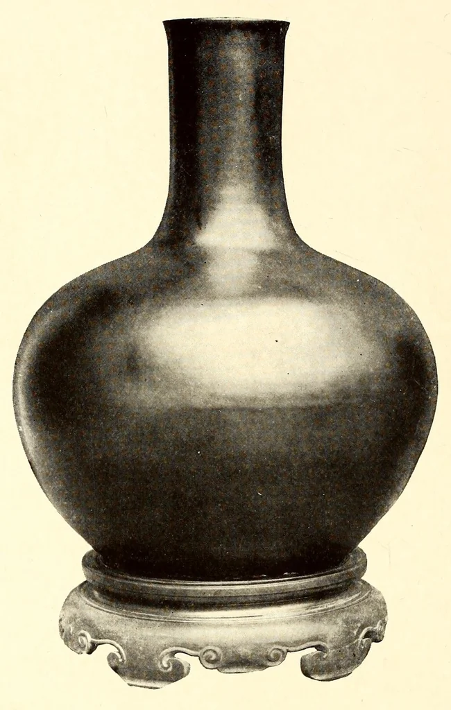 An illustration from Illustrated catalogue of the remarkable collection of ancient Chinese bronzes, beautiful old porcelains, amber and stone carvings sumptuous eighteenth century brocades interesting old paintings on glass and fine old carpets, rugs and furniture, from ancient palaces and temples of China : Comprising the private collection of a Chinese nobleman of Tien-Tsin .., 1914, leaf 180