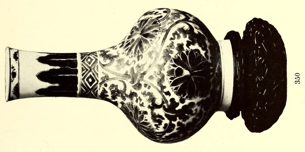 An illustration from Illustrated catalogue of the remarkable collection of ancient Chinese bronzes, beautiful old porcelains, amber and stone carvings sumptuous eighteenth century brocades interesting old paintings on glass and fine old carpets, rugs and furniture, from ancient palaces and temples of China : Comprising the private collection of a Chinese nobleman of Tien-Tsin .., 1914, leaf 183