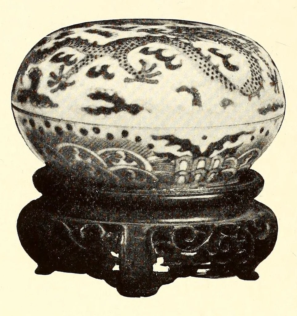 An illustration from Illustrated catalogue of the beautiful old Chinese porcelains comprising the extraordinary private collection : formed by Mr. S.S. Carvalho, 1914, leaf 120