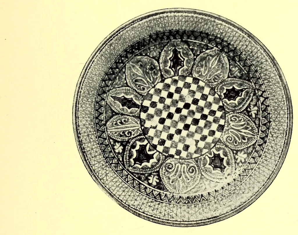 An illustration from Illustrated catalogue of Mr. Thomas B. Clarke's remarkable gathering of rare plates of many nations and beautiful old textiles, 1916, leaf 155
