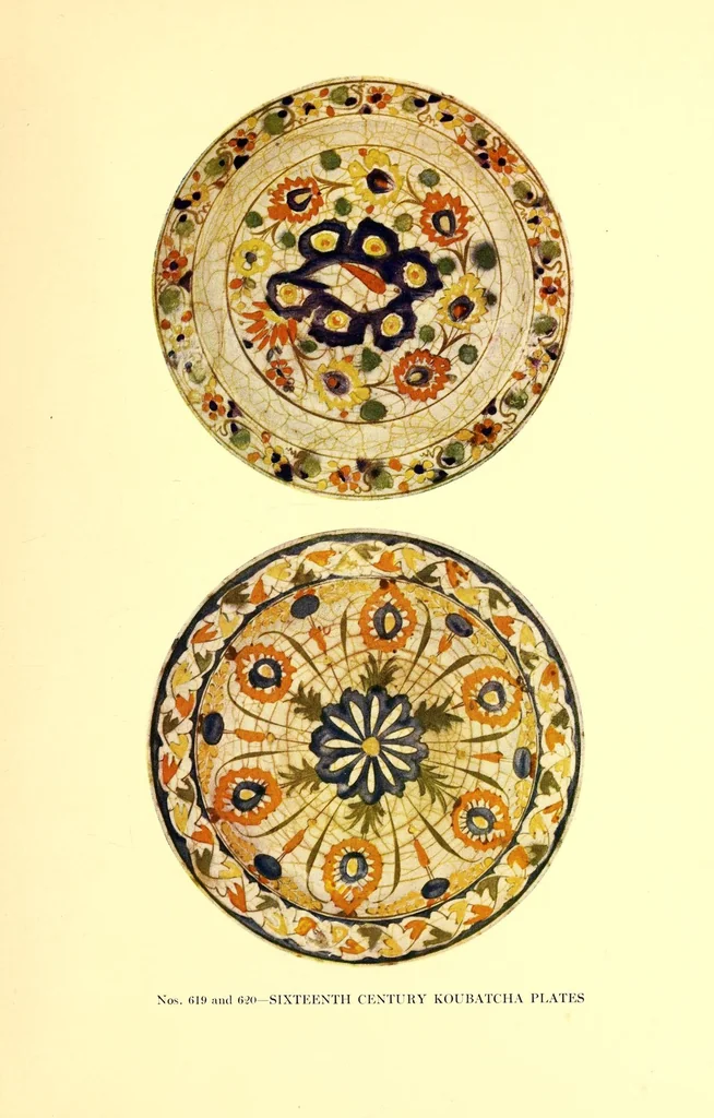 An illustration from Illustrated catalogue of Mr. Thomas B. Clarke's remarkable gathering of rare plates of many nations and beautiful old textiles, 1916, leaf 173