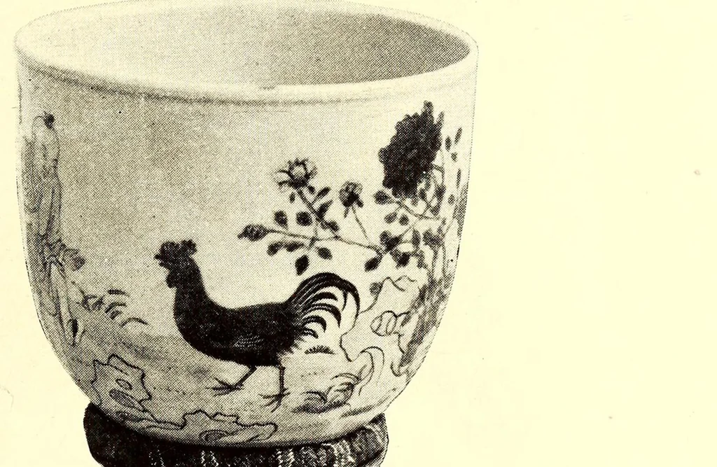 An illustration from Illustrated catalogue of antique Chinese bronzes, porcelains, pottery ,tomb, jades and rare old Chinese paintings : belonging to the well-known connoisseur Dr. John C. Ferguson, counsellor of the Department of State, Pekin, 1916, leaf 31