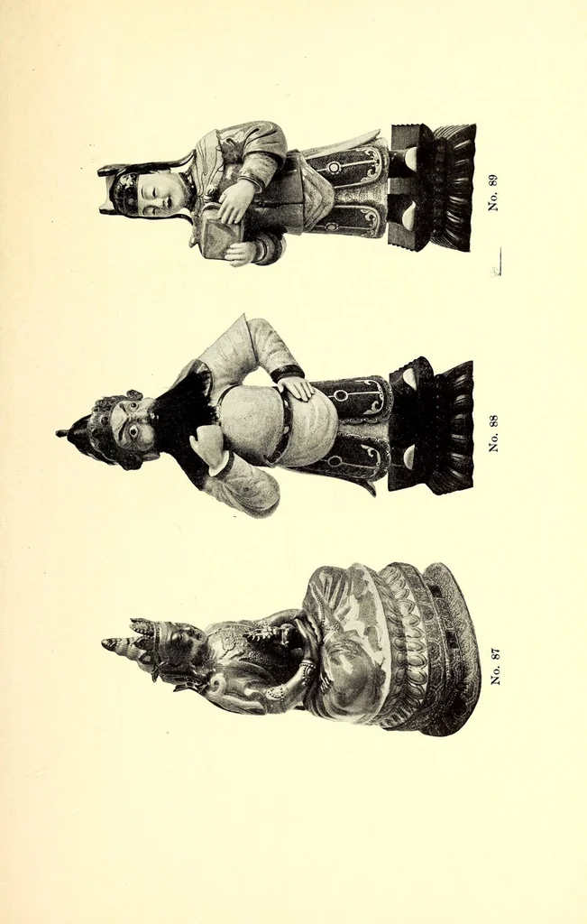 An illustration from Illustrated catalogue of antique Chinese bronzes, porcelains, pottery ,tomb, jades and rare old Chinese paintings : belonging to the well-known connoisseur Dr. John C. Ferguson, counsellor of the Department of State, Pekin, 1916, leaf 37