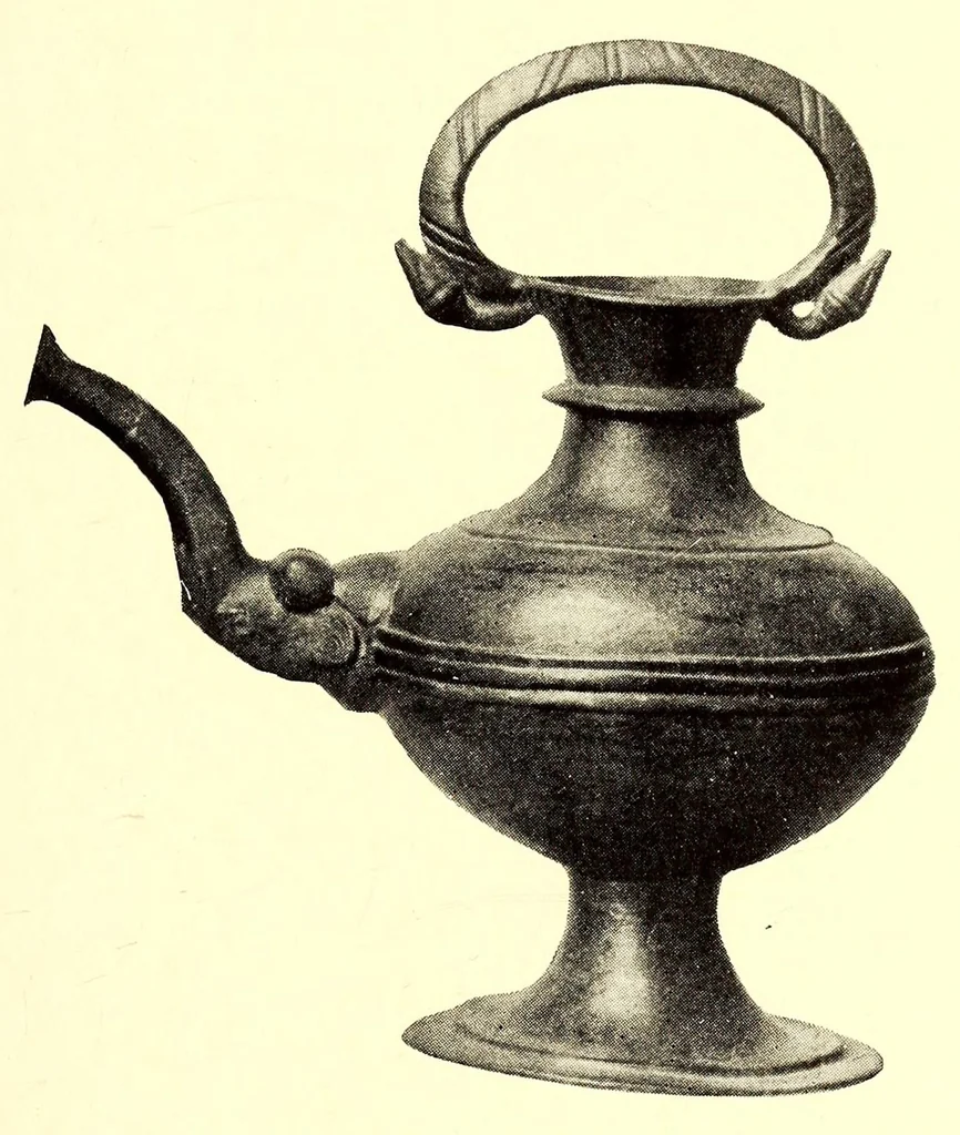 An illustration from Illustrated catalogue of antique Chinese bronzes, porcelains, pottery ,tomb, jades and rare old Chinese paintings : belonging to the well-known connoisseur Dr. John C. Ferguson, counsellor of the Department of State, Pekin, 1916, leaf 73
