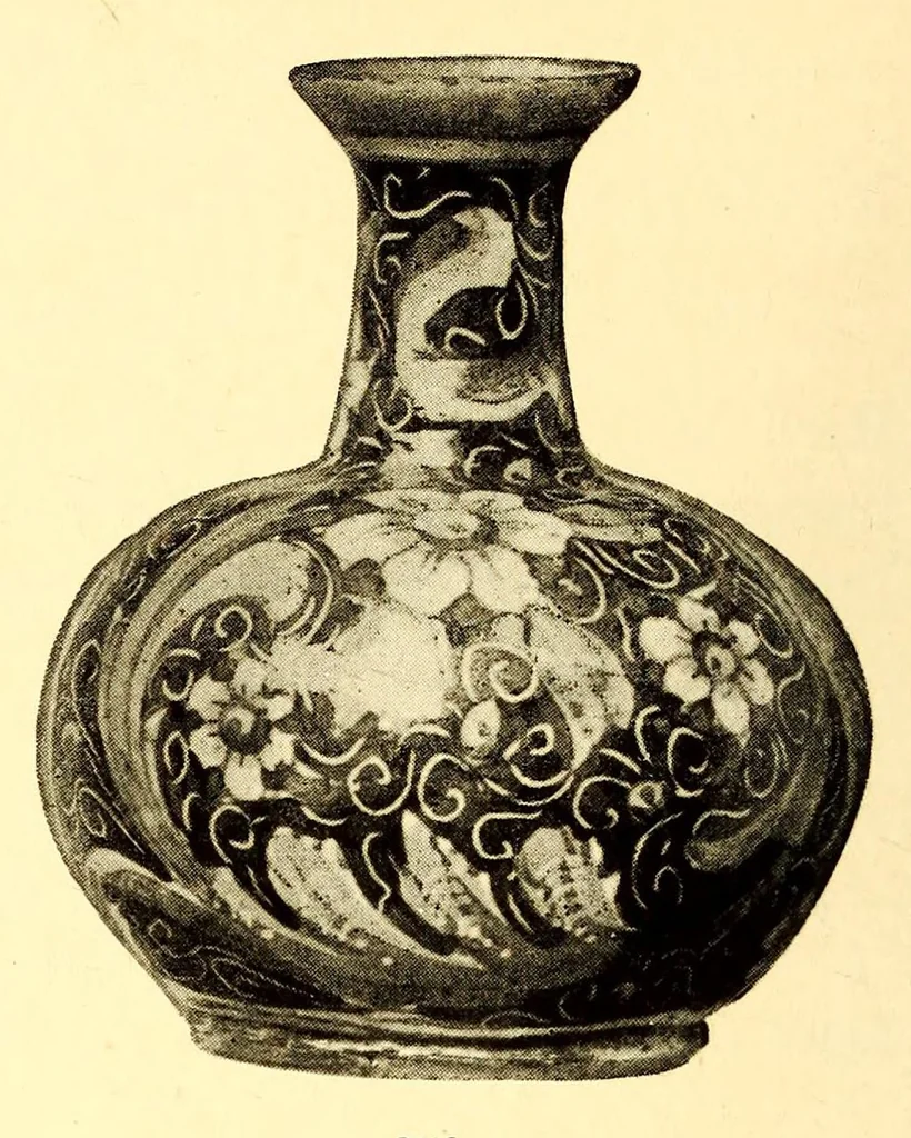 An illustration from Illustrated catalogue of the important and interesting collection of beautiful pottery vases of Eastern origin dating from the sixth century B.C. to the eighteenth century A.D. : being the collection of the widely known connoisseur Mr. Thomas B. Clarke of New York City, 1917, leaf 200