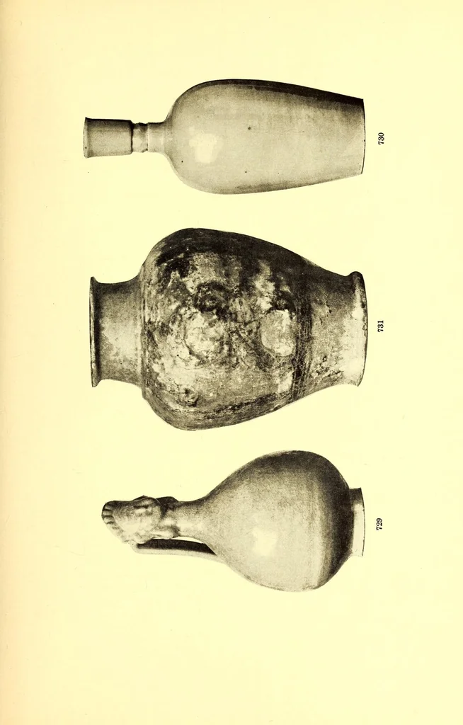 An illustration from Illustrated catalogue of the important and interesting collection of beautiful pottery vases of Eastern origin dating from the sixth century B.C. to the eighteenth century A.D. : being the collection of the widely known connoisseur Mr. Thomas B. Clarke of New York City, 1917, leaf 241