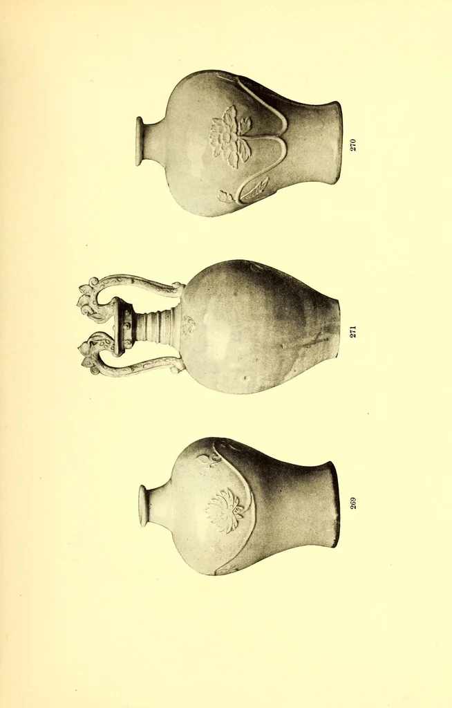 An illustration from Illustrated catalogue of the important and interesting collection of beautiful pottery vases of Eastern origin dating from the sixth century B.C. to the eighteenth century A.D. : being the collection of the widely known connoisseur Mr. Thomas B. Clarke of New York City, 1917, leaf 87