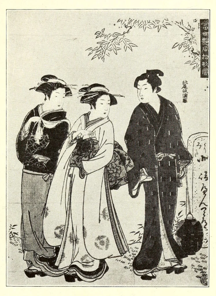 An illustration from Illustrated Catalogue of Japanese Color Prints, The Famous Collection of the Late Alexis Rouart of Paris, France together with a Selection from the Collection of the Vicomte de Sartiges and a Few Prints from Another Parisian Collection, 1922, leaf 225