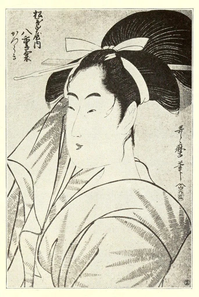An illustration from Illustrated Catalogue of Japanese Color Prints, The Famous Collection of the Late Alexis Rouart of Paris, France together with a Selection from the Collection of the Vicomte de Sartiges and a Few Prints from Another Parisian Collection, 1922, leaf 245