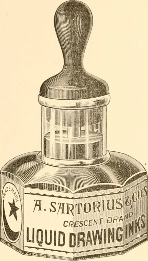 An illustration from Illustrated catalogue and price list of artists' materials, gold points, bronze powders, metallics, metal leaf,, 1897, leaf 115