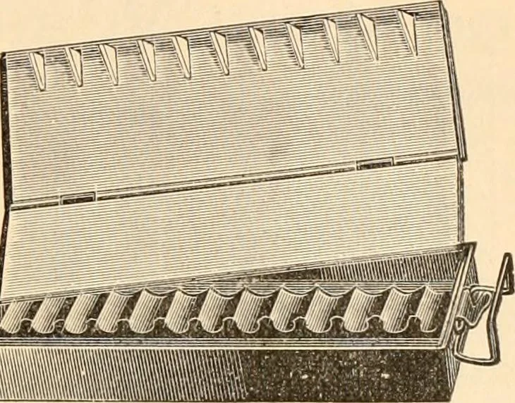 An illustration from Illustrated catalogue and price list of artists' materials, gold points, bronze powders, metallics, metal leaf,, 1897, leaf 124