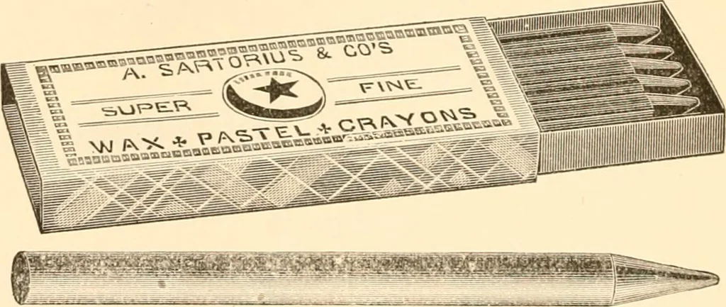 An illustration from Illustrated catalogue and price list of artists' materials, gold points, bronze powders, metallics, metal leaf,, 1897, leaf 131