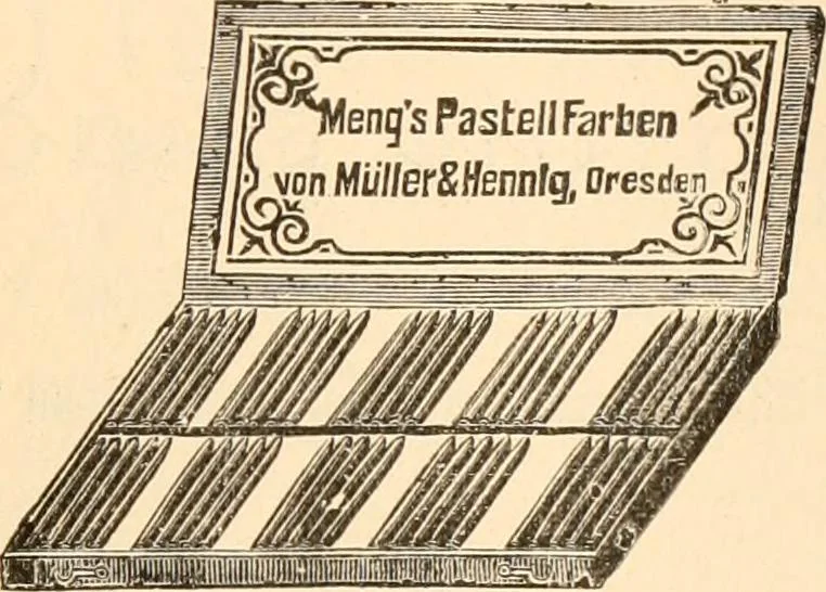 An illustration from Illustrated catalogue and price list of artists' materials, gold points, bronze powders, metallics, metal leaf,, 1897, leaf 132