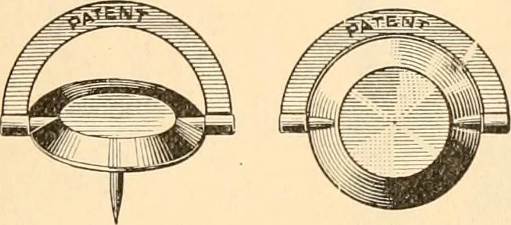 An illustration from Illustrated catalogue and price list of artists' materials, gold points, bronze powders, metallics, metal leaf,, 1897, leaf 156