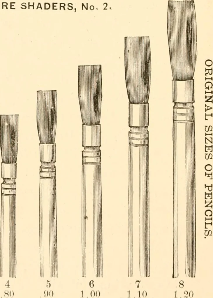 An illustration from Illustrated catalogue and price list of artists' materials, gold points, bronze powders, metallics, metal leaf,, 1897, leaf 163