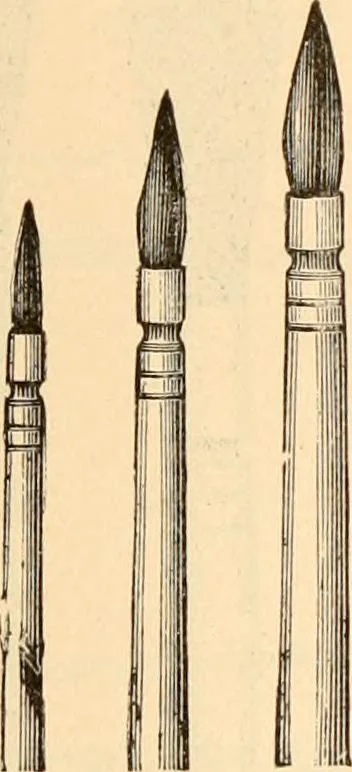 An illustration from Illustrated catalogue and price list of artists' materials, gold points, bronze powders, metallics, metal leaf,, 1897, leaf 166