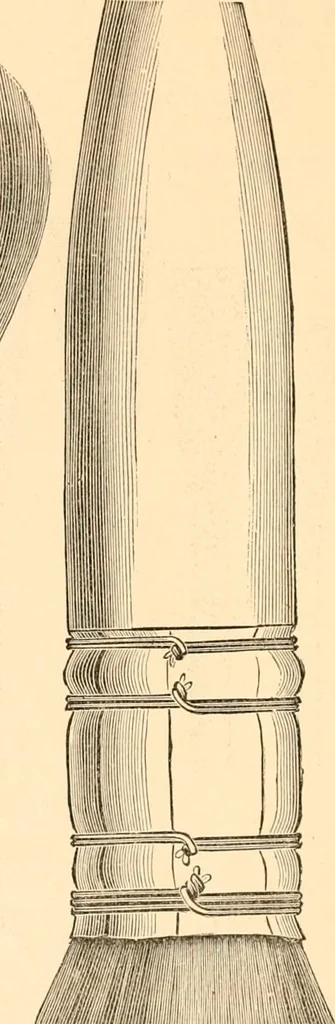 An illustration from Illustrated catalogue and price list of artists' materials, gold points, bronze powders, metallics, metal leaf,, 1897, leaf 193