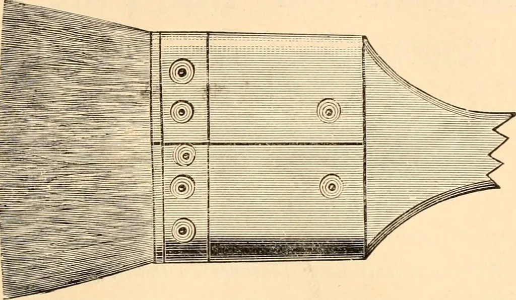 An illustration from Illustrated catalogue and price list of artists' materials, gold points, bronze powders, metallics, metal leaf,, 1897, leaf 196