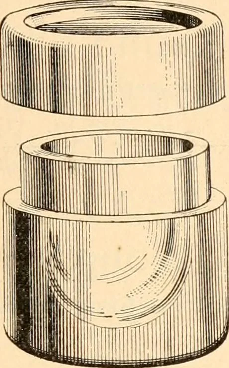 An illustration from Illustrated catalogue and price list of artists' materials, gold points, bronze powders, metallics, metal leaf,, 1897, leaf 54