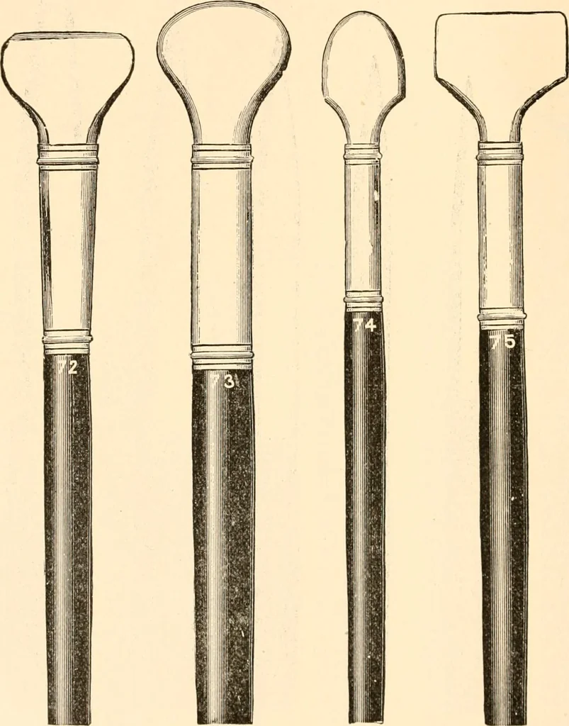 An illustration from Illustrated catalogue and price list of artists' materials, gold points, bronze powders, metallics, metal leaf,, 1897, leaf 73