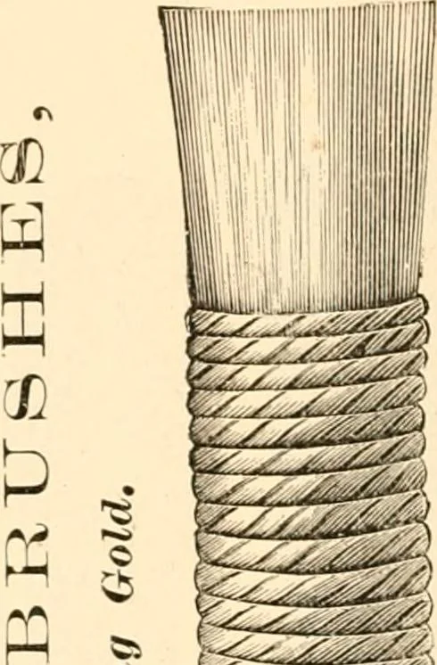 An illustration from Illustrated catalogue and price list of artists' materials, gold points, bronze powders, metallics, metal leaf,, 1897, leaf 75
