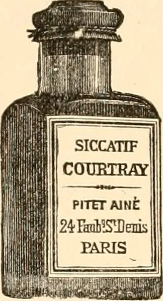 An illustration from Illustrated catalogue and price list of artists' materials, gold points, bronze powders, metallics, metal leaf,, 1897, leaf 85
