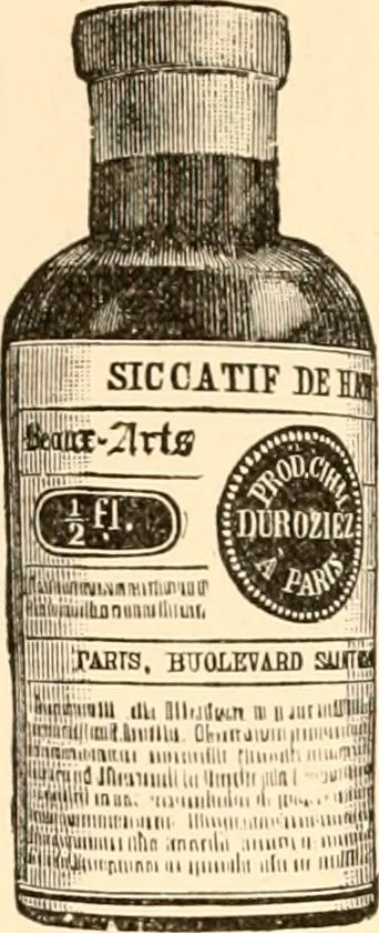 An illustration from Illustrated catalogue and price list of artists' materials, gold points, bronze powders, metallics, metal leaf,, 1897, leaf 85