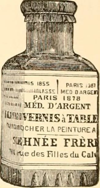 An illustration from Illustrated catalogue and price list of artists' materials, gold points, bronze powders, metallics, metal leaf,, 1897, leaf 85
