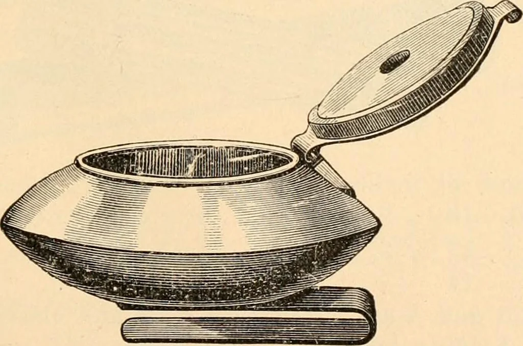 An illustration from Illustrated catalogue and price list of artists' materials, gold points, bronze powders, metallics, metal leaf,, 1897, leaf 90