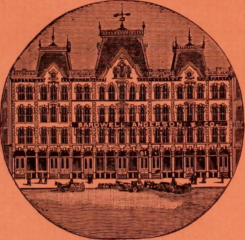An illustration from Illustrated catalogue of Bardwell, Anderson & Company, manufacturers of tables and desks for the trade only, 1887, leaf 2