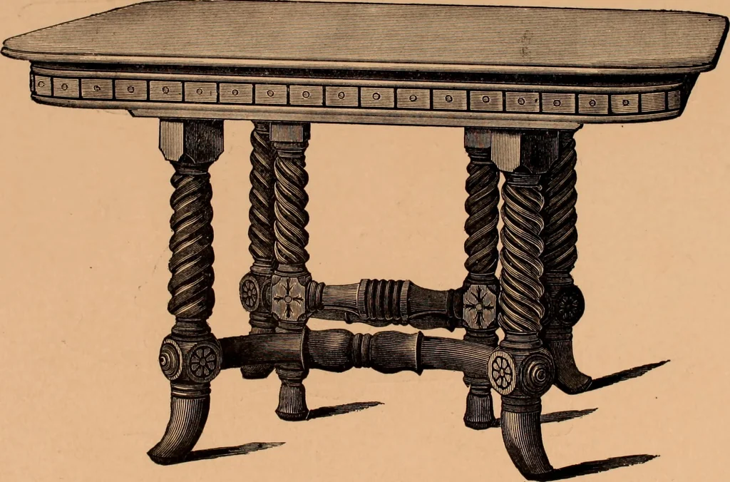 An illustration from Illustrated catalogue of Bardwell, Anderson & Company, manufacturers of tables and desks for the trade only, 1887, leaf 22