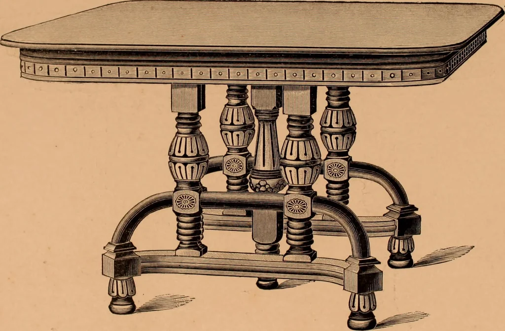 An illustration from Illustrated catalogue of Bardwell, Anderson & Company, manufacturers of tables and desks for the trade only, 1887, leaf 23