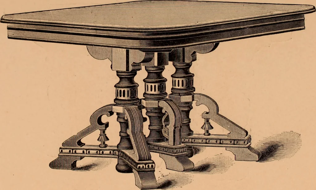 An illustration from Illustrated catalogue of Bardwell, Anderson & Company, manufacturers of tables and desks for the trade only, 1887, leaf 25