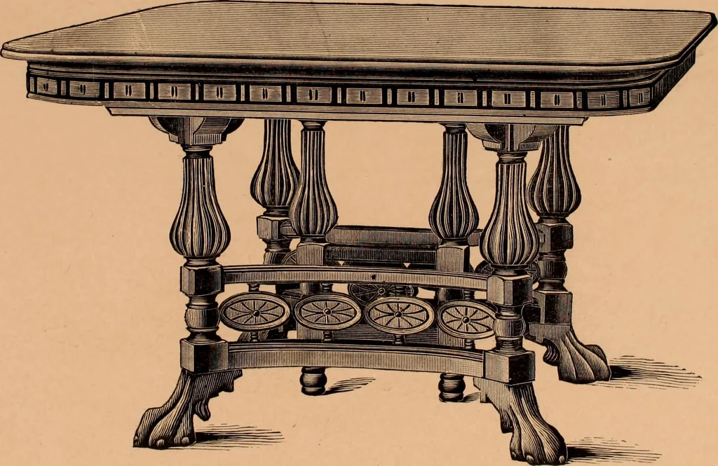 An illustration from Illustrated catalogue of Bardwell, Anderson & Company, manufacturers of tables and desks for the trade only, 1887, leaf 26