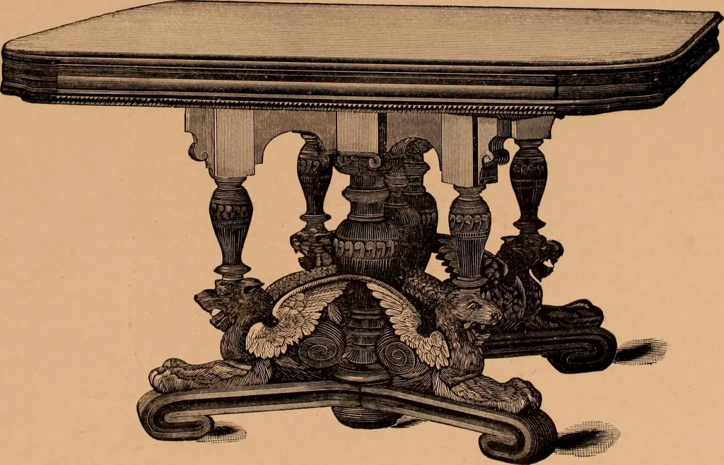 An illustration from Illustrated catalogue of Bardwell, Anderson & Company, manufacturers of tables and desks for the trade only, 1887, leaf 28